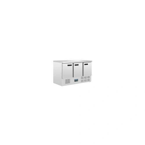 POLAR 3 DOOR COUNTER FRIDGE W/ COMPRESSOR UNDER