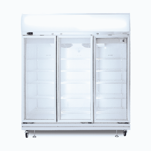 BROMIC 3 DOOR DISPLAY CHILLER FLAT GLASS 1507LTR