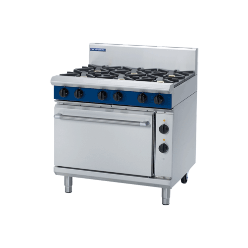 BLUESEAL 900mm 6 BURNER GAS RANGE WITH