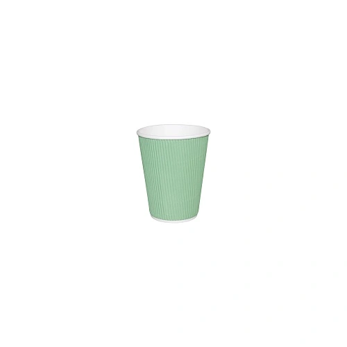 FIESTA HOT CUP RIPPLE WALL AQUA - 340ml (500 CARTON)