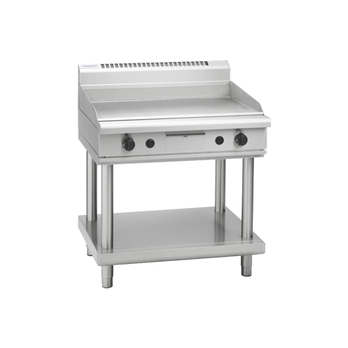 WALDORF 800 SERIES GAS GRIDLE ON LEG STAND 900mm