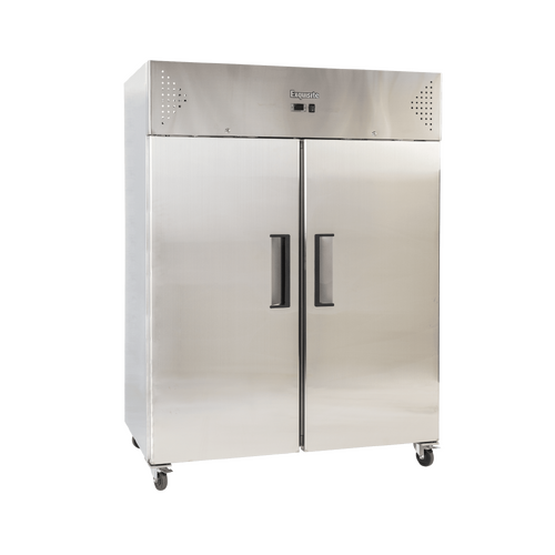EXQUISITE UPRIGHT 2 SOLID DOOR 2/1 GN FREEZER 1497 LITRE