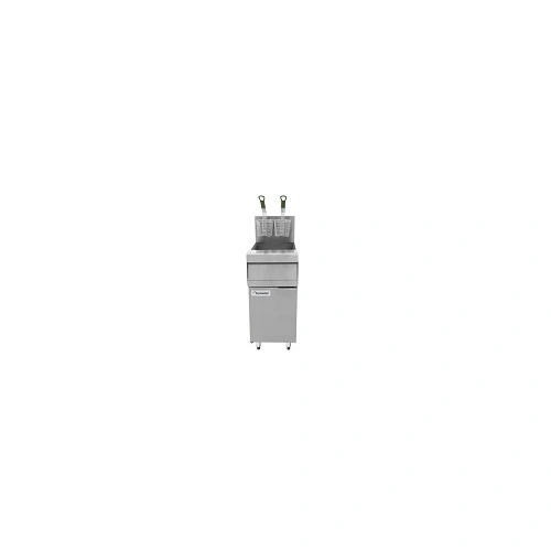FRYMASTER S/ST SPLIT POT GAS FRYER 25 LITRE