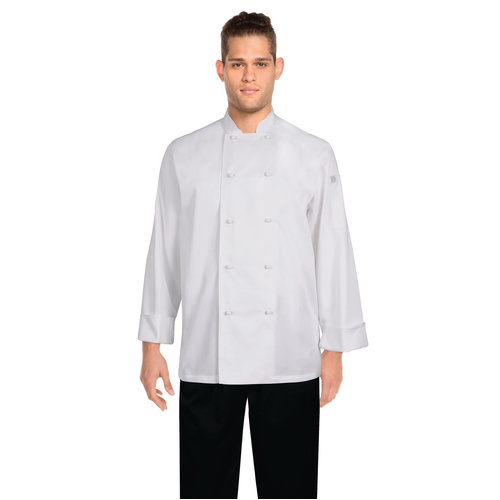 CHEF WORKS MURRAY L/S CHEF JACKET WHITE SML