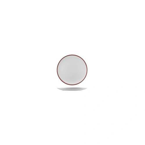 RAK NANO CRU COUPE PLATE 310mm WITH DOUBLE PRINTED LINE RED