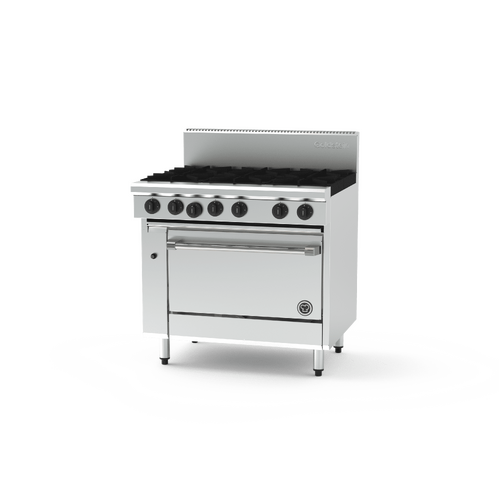 GOLDSTEIN 6 BURNER GAS OVEN RANGE FAN FORCED