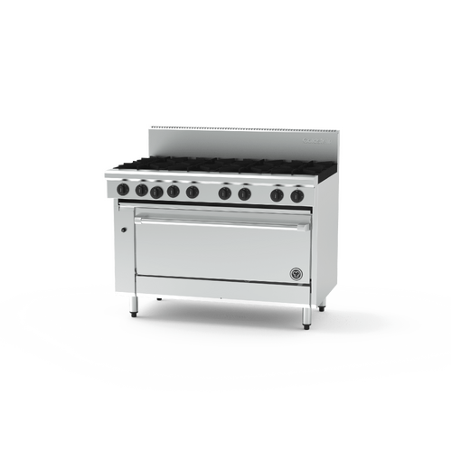 GOLDSTEIN 8 BURNER LARGE 40 GAS OVEN RANGE"