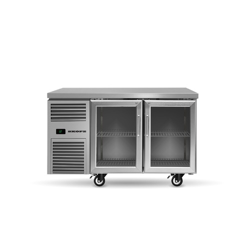SKOPE REFLEX 2 GLASS DOOR 1/1 GN UNDERBENCH FRIDGE