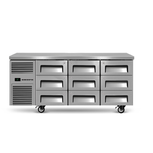 SKOPE REFLEX 3 DOOR 1/1 GN UNDERBENCH FRIDGE