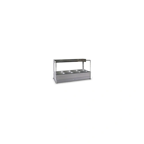 ROBAND SQUARE GLASS HOT FOOD DISPLAY, DOUBLE