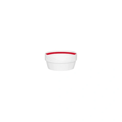 DONNA SENIOR SOUP BOWL 450ml WIDE BAND RED