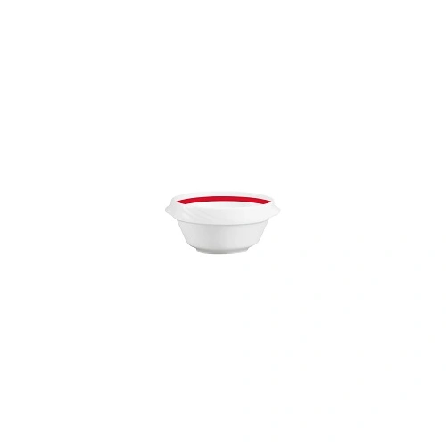 DONNA SENIOR SOUP BOWL 500ml WIDE BAND RED