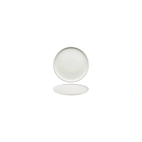 SHIRO WHITE ROUND PLATE FLAT COUPE 240mm x 24mmH 