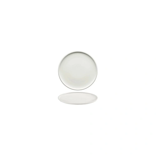 SHIRO WHITE ROUND PLATE FLAT COUPE 280mm x 26mmH 