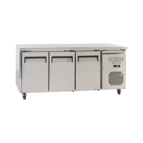 EXQUISITE 3 SOLID DOOR UNDERBENCH FRIDGE 386 LTR