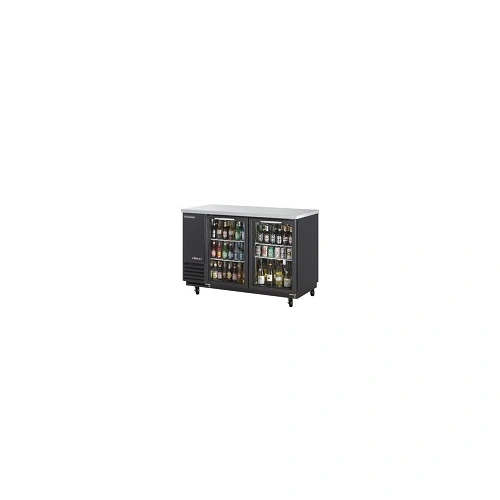 TURBO AIR TWO SWING GLASS DOOR BACK BAR FRIDGE 