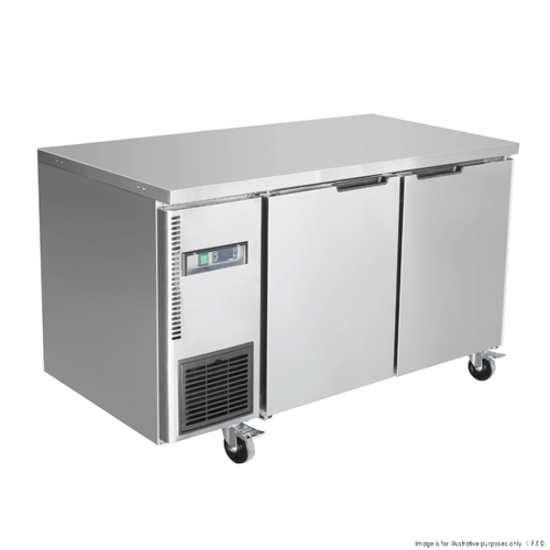 Thermaster TL1200TN - Stainless Steel 2 Door Workbench Fridge