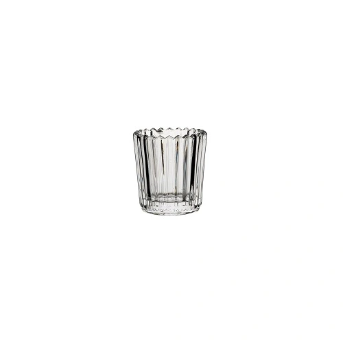 VOTIVES UTOPIA RIBBED GLASS LARGE CLEAR