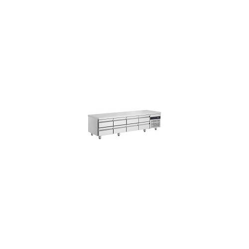 INOMAK 8 DRAW LOWBOY UNDERBENCH CHILLER 332 LTR
