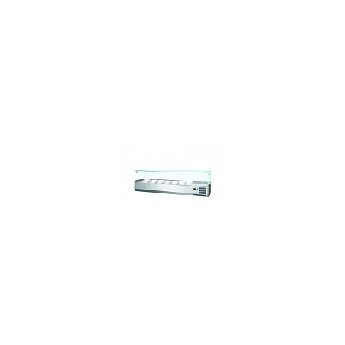 ANVIL S/ST REFRIGERATED INGREDIENT UNIT GLASS CANOPY