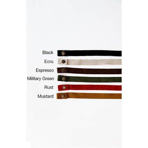 CHEF WORKS LOCKHARTE WAIST APRON STRAP MILITARY 