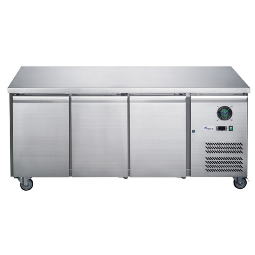 FED-X THREE DOOR S/S THREE DOOR U/B FRIDGE 330 LITRE