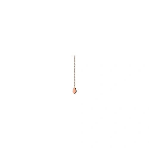 ZANZI TAIL DISK BAR SPOON W/ MUDDLER ROSE GOLD