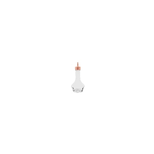 ZANZI BITTERS BOTTLE GLASS W/ ROSE GOLD TOP 50ml